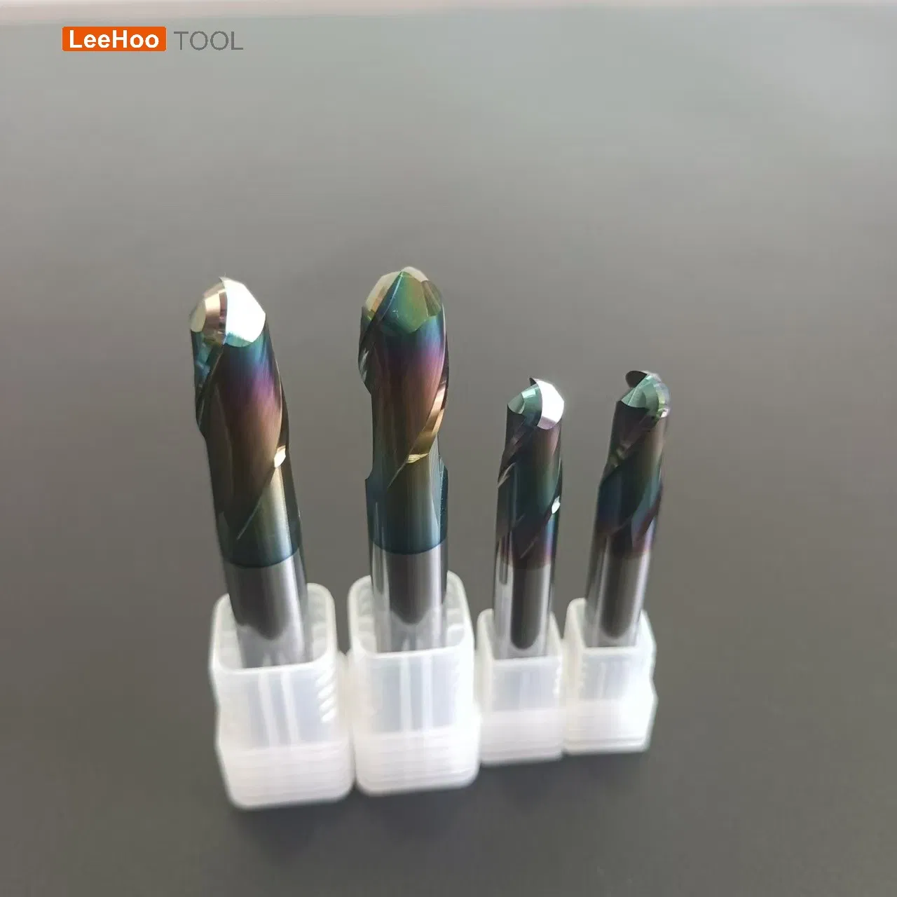 4mm 6mm 8mm 10mm 12mm 2flutes Tungsten Carbide Ball Nose Endmill for Copper Electrode with Tac Coating