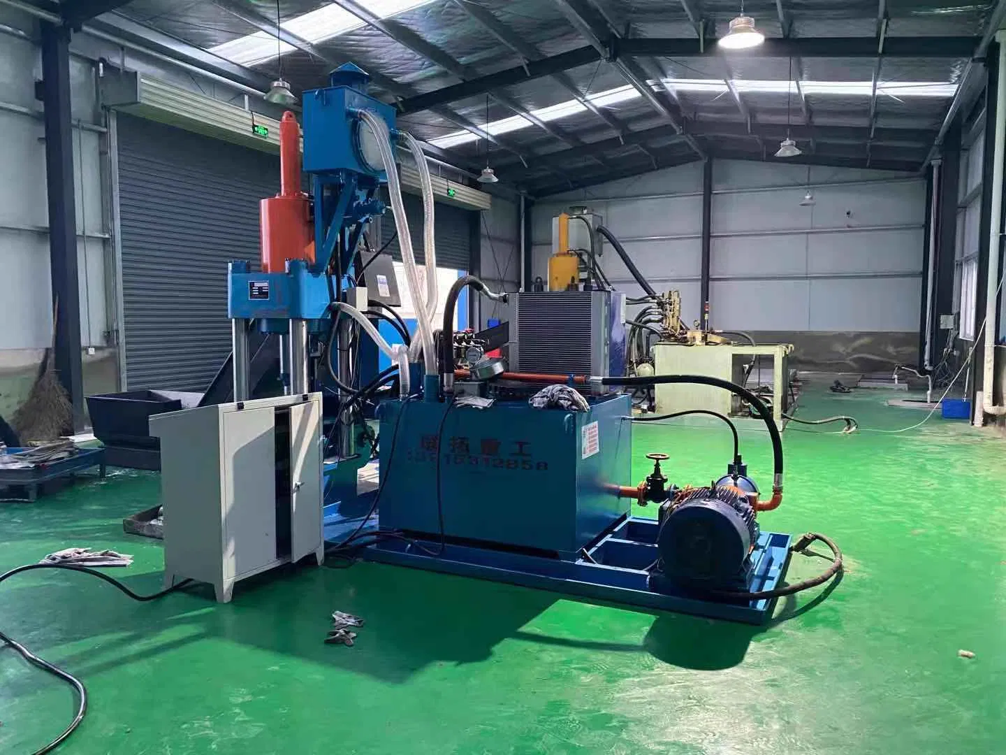 Vertical Hydraulic Metal Chip Briquetting Machine, Aluminum Chip Briquette Press Machine