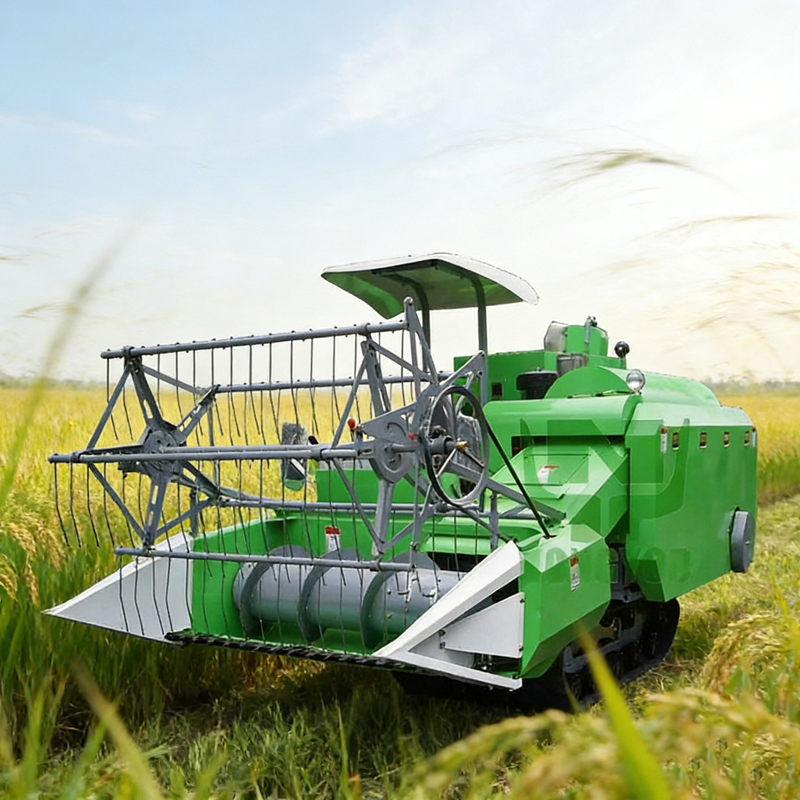 Mini mietitrebbia da 35 HP per riso e grano