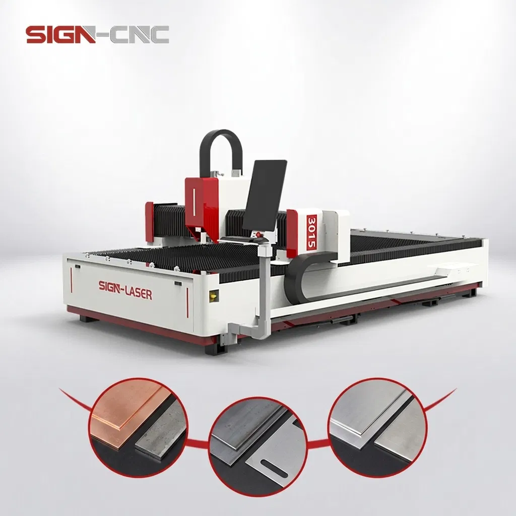 3015 3000W Fiber Laser Cutting Machine for Carbon Steel, Stainless Steel, Aluminum Sheet Cutting