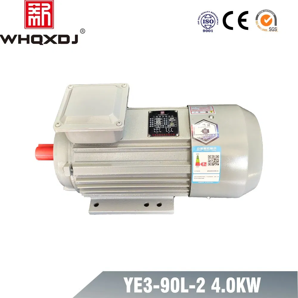 YE3-90L-4.0kw 6HP Three Phase AC Electric Washing Machine Motor with CE