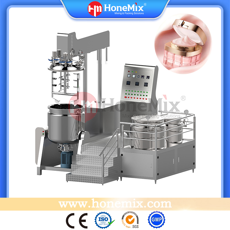 Honemix Apparecchiatura di produzione per crema cosmetica, pasta, shampoo, lozione, miscelazione, omogeneizzazione ed emulsione sottovuoto