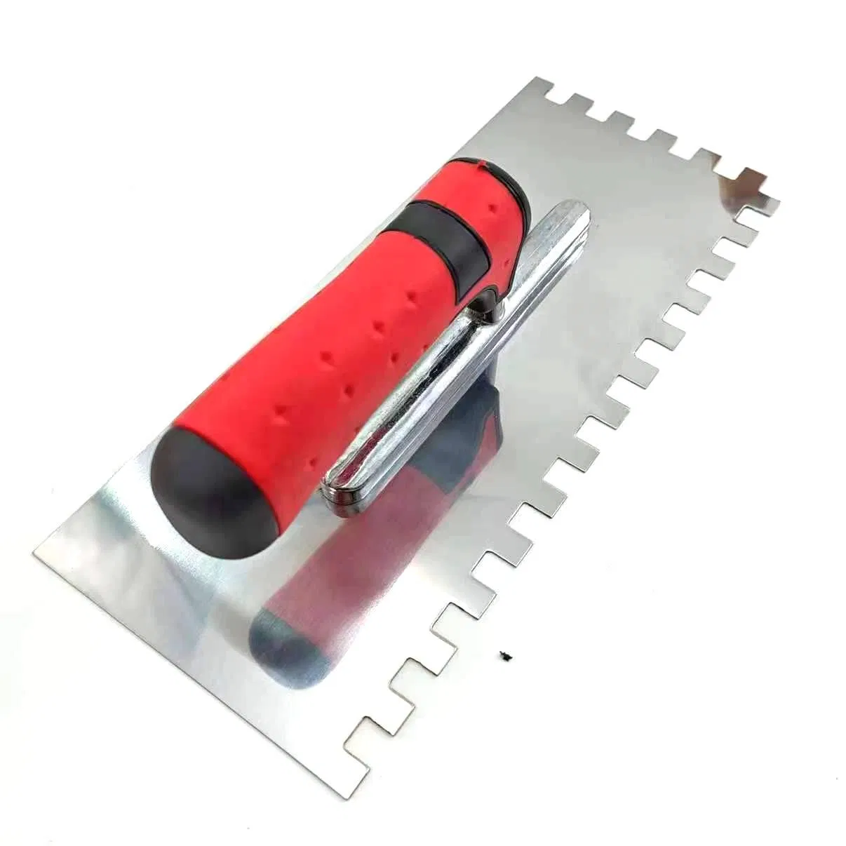 Stainless Steel Notched Plaster Trowel for Bricklaying and Masonry Finishing