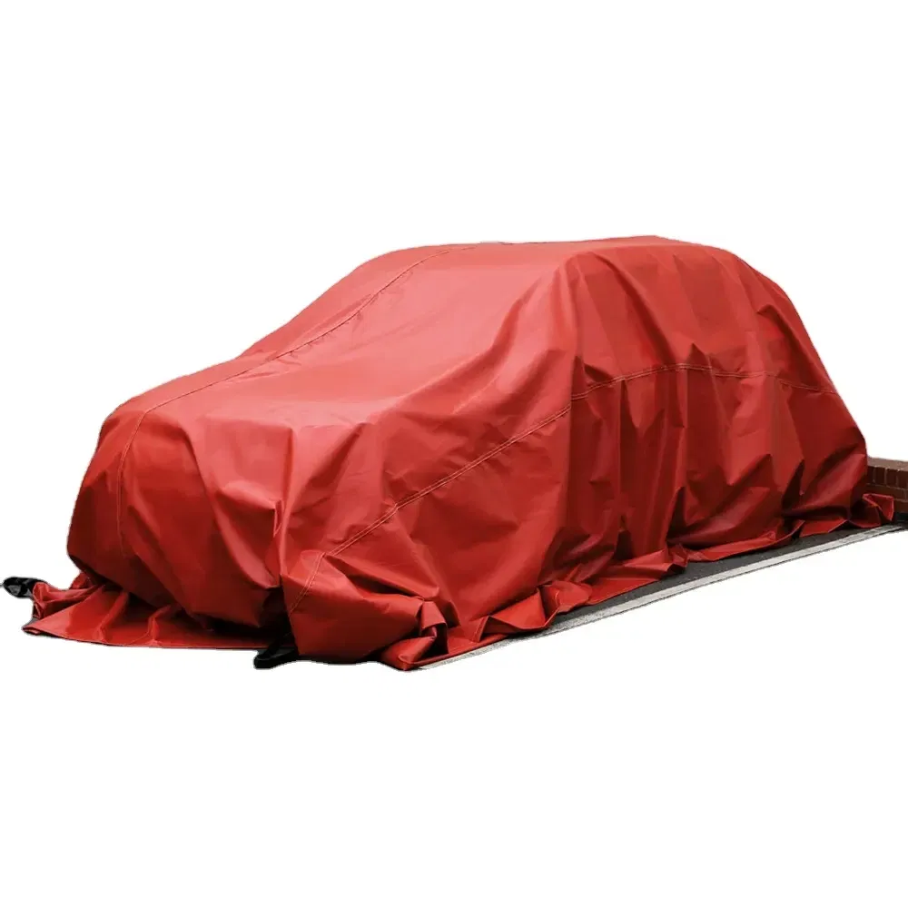 Lithium Battery Vehicle 6X8m 6X9m Silicone Coated Fire Blanket