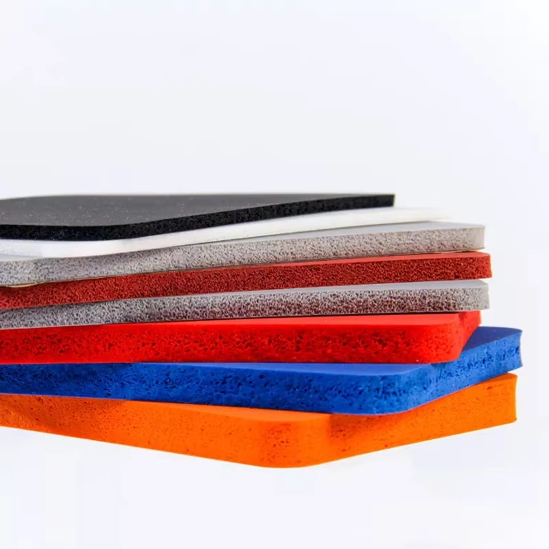 Die Cutting Silicone Foam Insulation Adhesive Backed Rubber Sheet