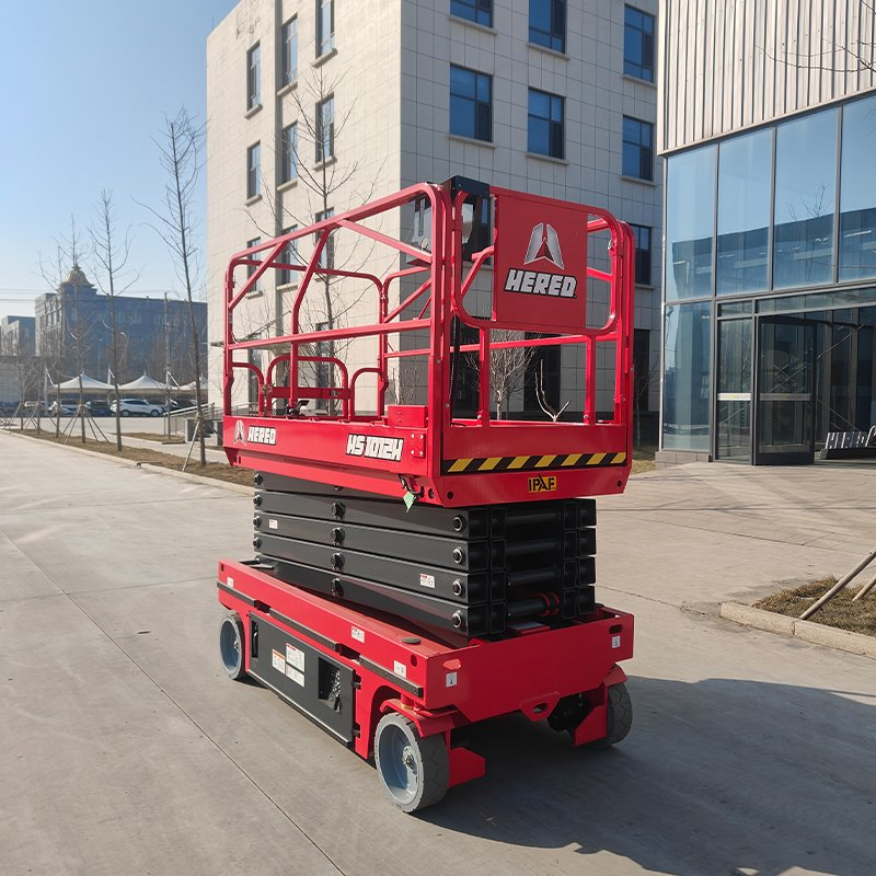 Hered Brand Indoor Outdoor Electric Hydraulic Drive Scissor Lift Aerial Work Platform