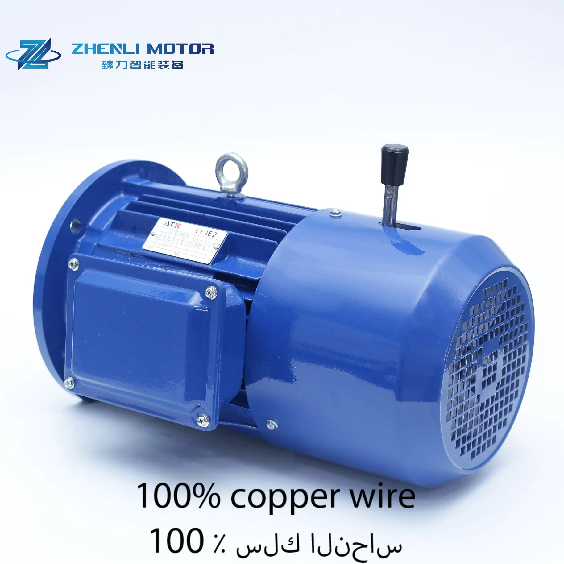3kw 4kw 5.5kw 7.5kw 15kw 18.5kw 380V motore a induzione CA trifase con freno elettromagnetico