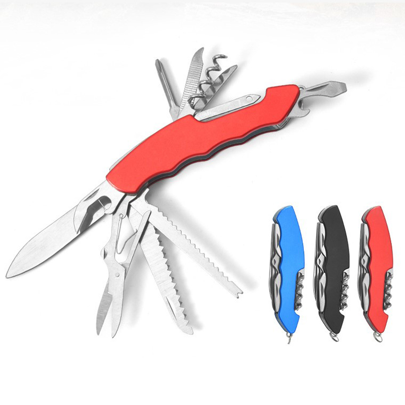 440 Stainless Steel Multi Purpose Folding Survival Outdoor Camping Swiss Knife