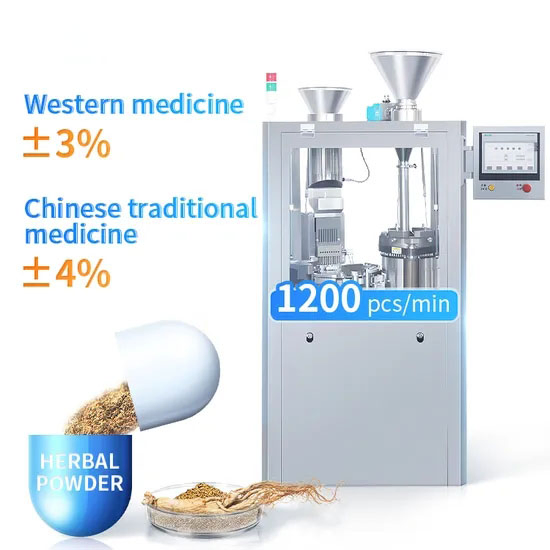 Small High Precision Full Automatic Capsule Powder Filling Machine for Pharmaceutical Medicine Nutrition