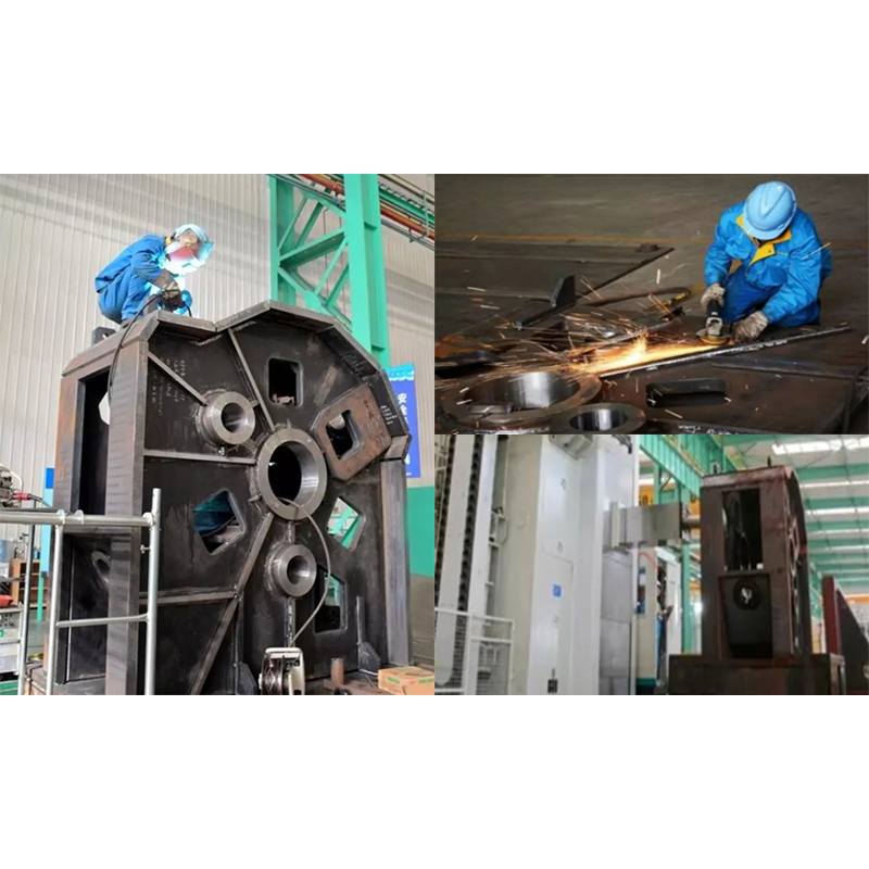 Servizi di saldatura e lavorazione meccanica per parti in acciaio fabbricate per alloggiamenti di macchine alesatrici CNC