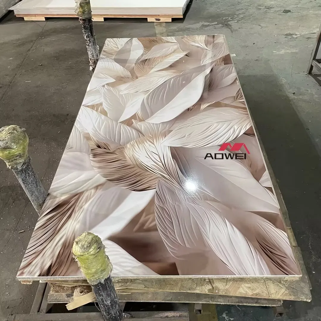 Waterproof 3D PVC Marble Wall Panel for Building Decor
