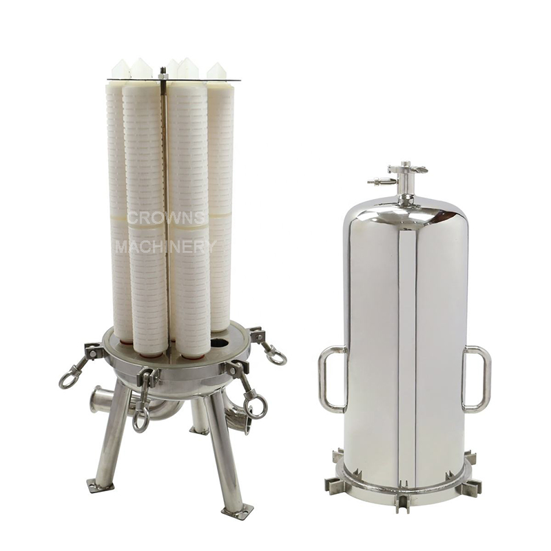 Sanitary Stainless Steel PP Pleated Multi Cartridge Filter Housing for Pharmaceuticals