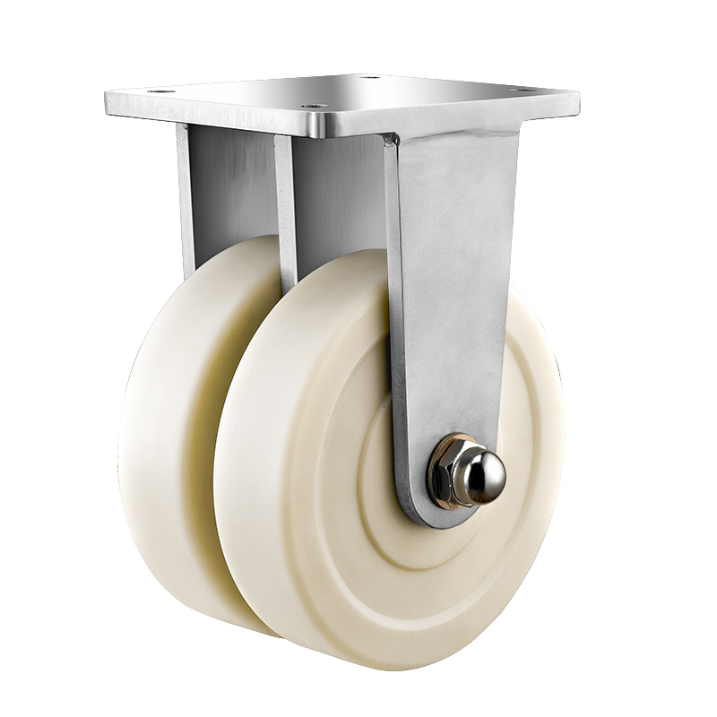 Ruota in nylon industriale super robusta fissa da 250 mm per macchinari pesanti