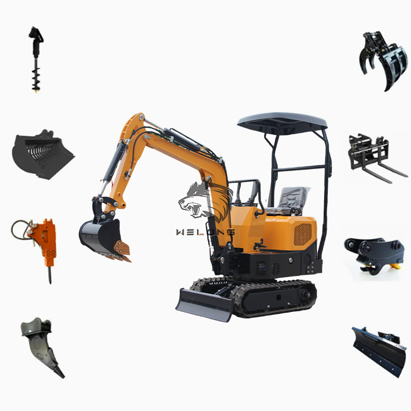 1.8 Ton Customized Mini Crawler Hydraulic Excavator, CE EPA Compliant Small Digger
