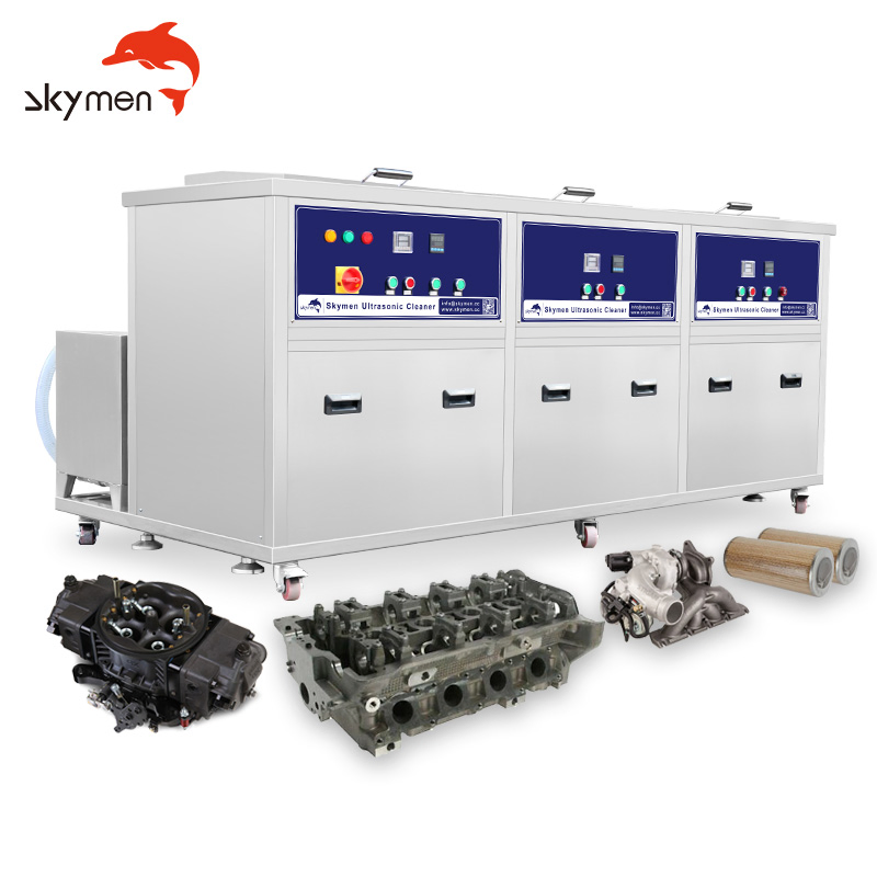 Multi Stage Tank Chamber Industrial Ultrasonic Cleaner Bath, Ultrasound Cleaning System, Ultrasonic Washing Machine for Metal Parts Rinsing Drying