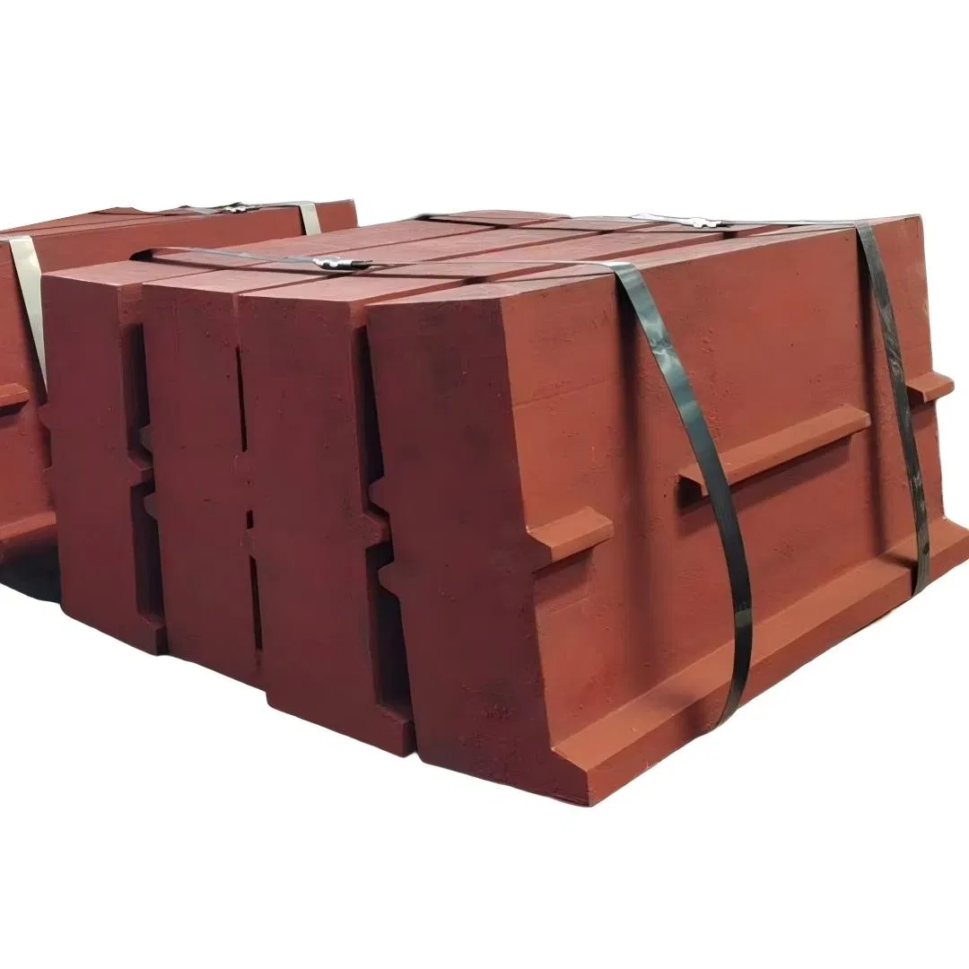 High Chromium Steel Casting Ceramic Insert Impact Crusher Blow Bar Wear-Resistant for Rock Quarry