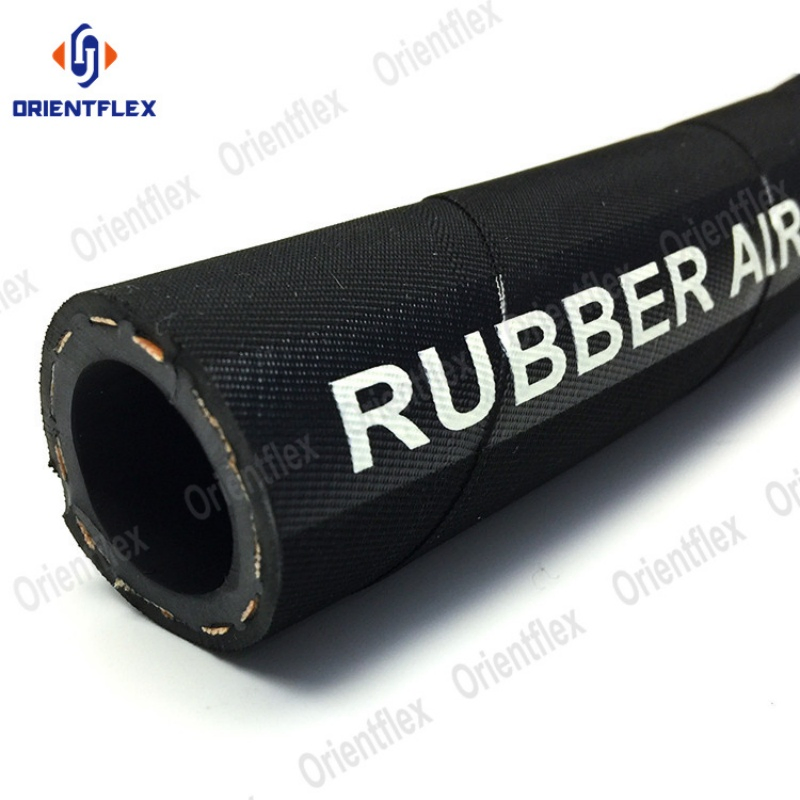 High Pressure Flexible Rubber Hybrid Braided Red Orange Air Hose 1/4in-2in 5mm-25mm ISO Standard 100m Length