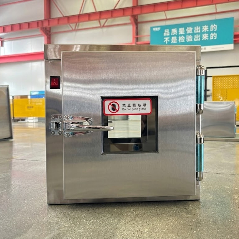 Advanced Stainless Steel Cleanroom Pass Box with Double-Door Mechanical Interlock