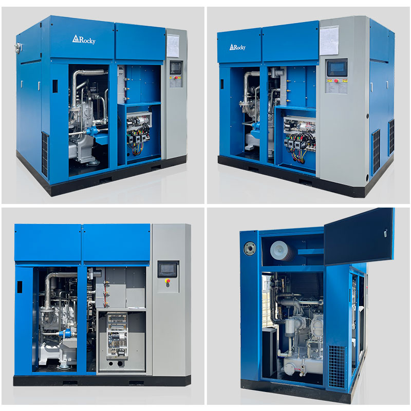 7bar 8bar 10bar Industrial Compressor Dry Oil Free Air Compressor Rdo-55A/W