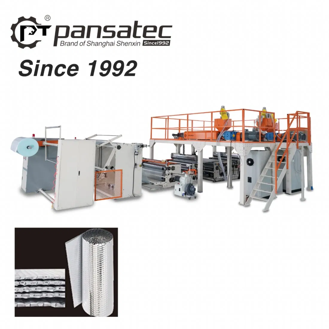 Pansatec Intelligente Automatische Technologie Luftpolsterfolien-Produktionslinie
