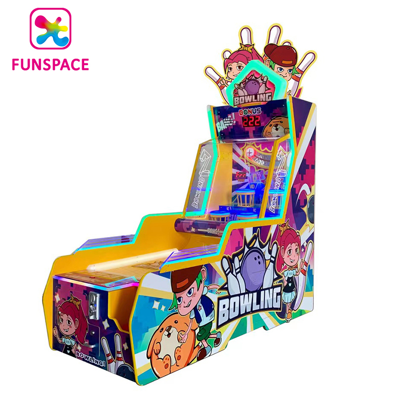 Machine de bowling de jeu d'arcade à pièces