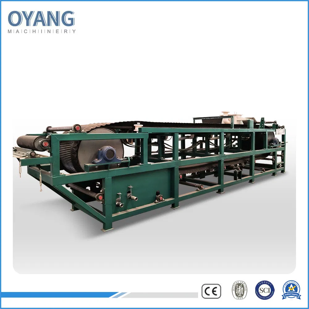 Filtro a nastro orizzontale sottovuoto per la disidratazione del minerale metallico