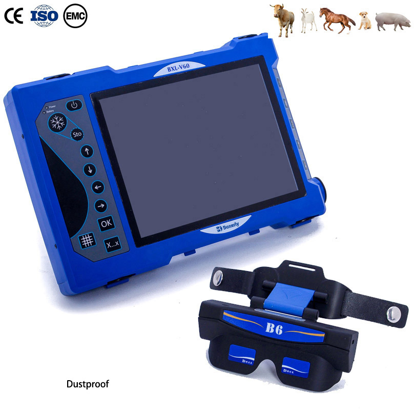 Bxl-V60 Portable Veterinary B-Ultrasound Backfat Measurement Device Handheld Scanner Machine with Glasses for Cattle Goat CE ISO