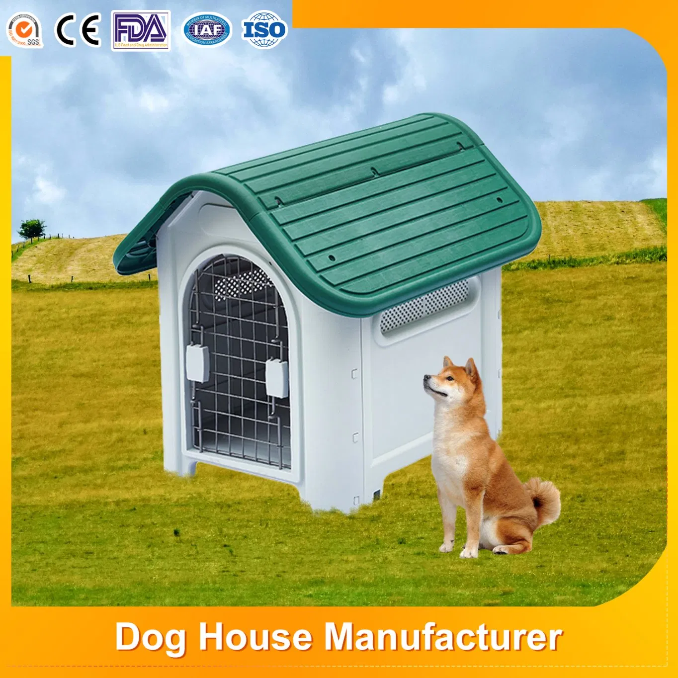 Modern Waterproof Insulated Plastic Dog Kennel Pet House