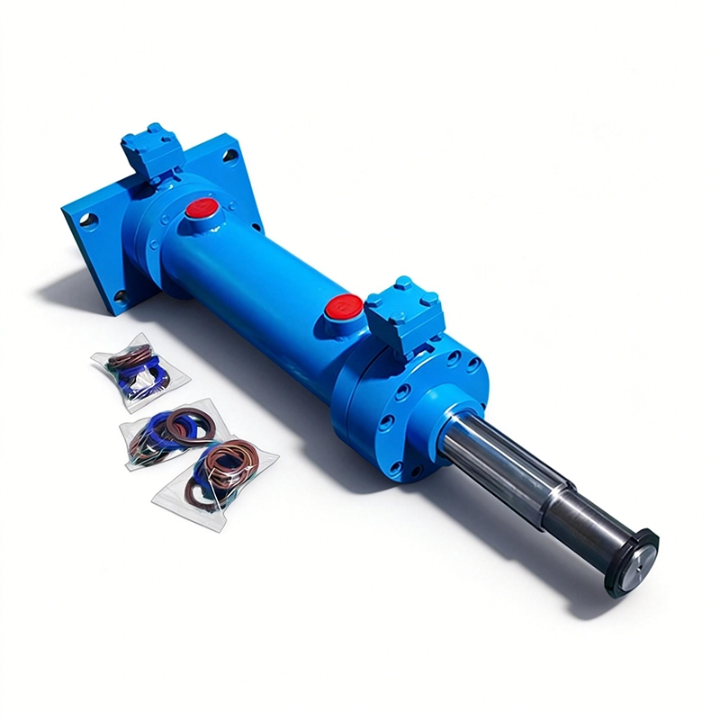 CD 250/350bar Flange Mounting Heavy Duty Double Acting Hydraulic Piston Cylinder for Metallurgical Mining