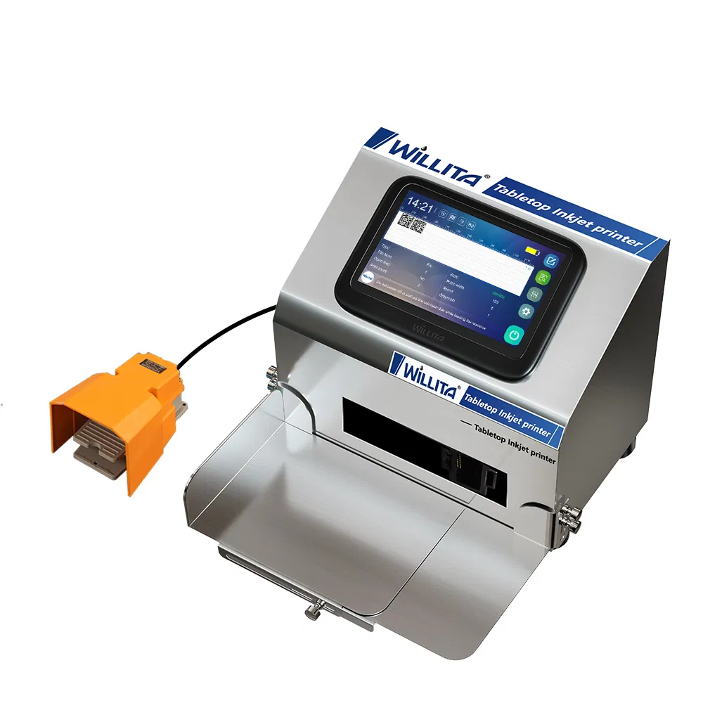 Automatic High Accuracy Desktop Inkjet Printer for Pet Bottle /Plastic Bag Printing