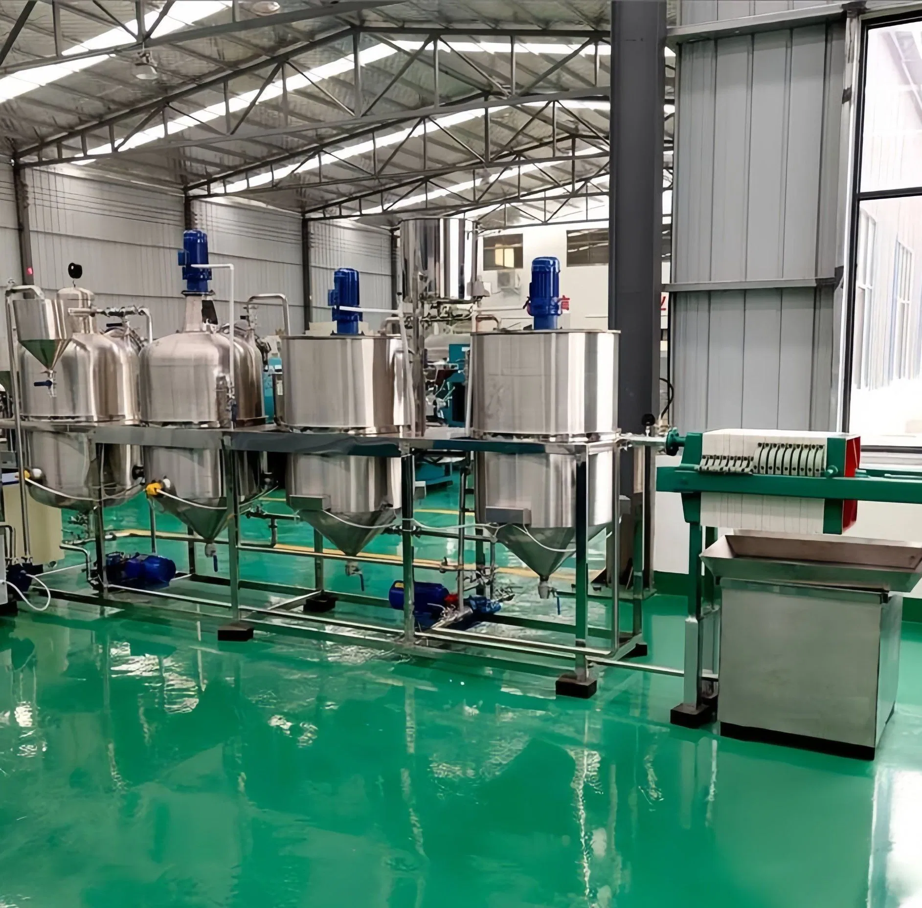 Commercial Oil Presser 500kg Oil Refine Plant for Peanuts Olive Coconut