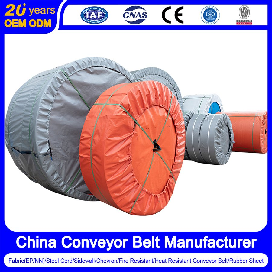 Cold-Resistant Steel Cord Fabric EP Conveyor Belt Anti-Slip Pattern Belt for Frozen Wood Chips Bark Sawdust Outdoor Cold Airflow