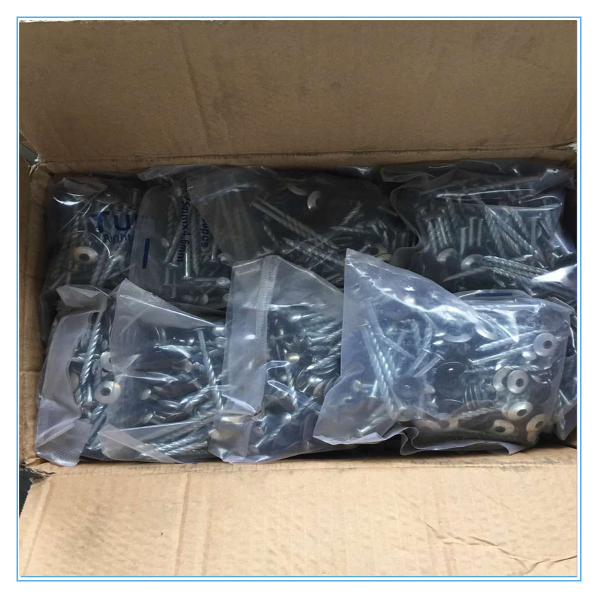 9g*2.5'' Galvanized Spring Head Roofing Nail with Twisted Shank