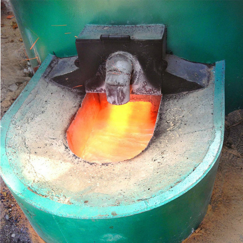 Forno a riverbero industriale a carbone per l'industria dell'oro, dell'alluminio e del rame