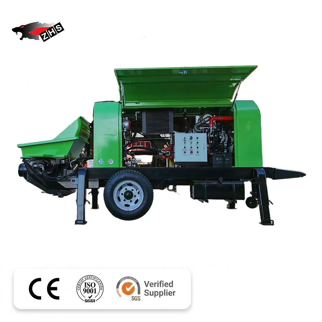 Dhbt Diesel Hydraulic Trailer Concrete Pump Machine
