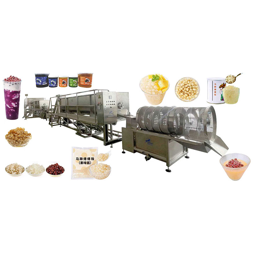 Black Rice Hulless Barley Popping Boba Making Machine