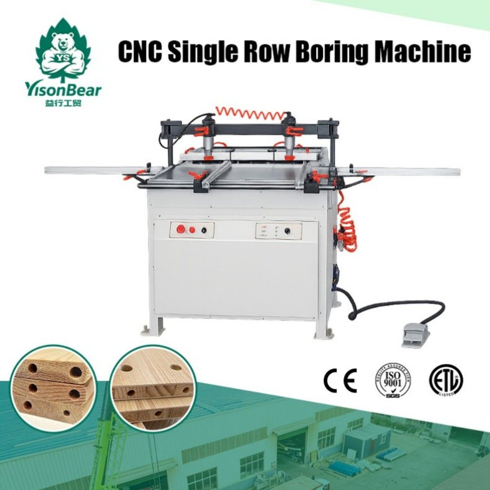 Macchina perforatrice a foro singolo a fila singola Macchina perforatrice per legno multi mandrino per pannello di porta di armadio