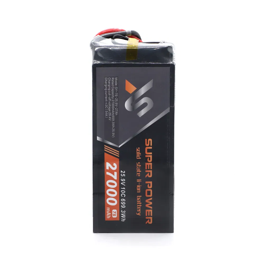 25.9V 7s 27000mAh Lipo Battery Aircraft Model Battery for Uav or Drone