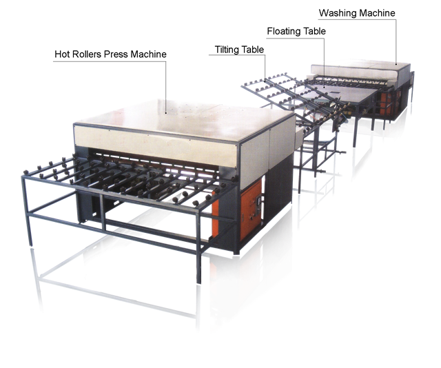 Línea de producción de vidrio aislante horizontal