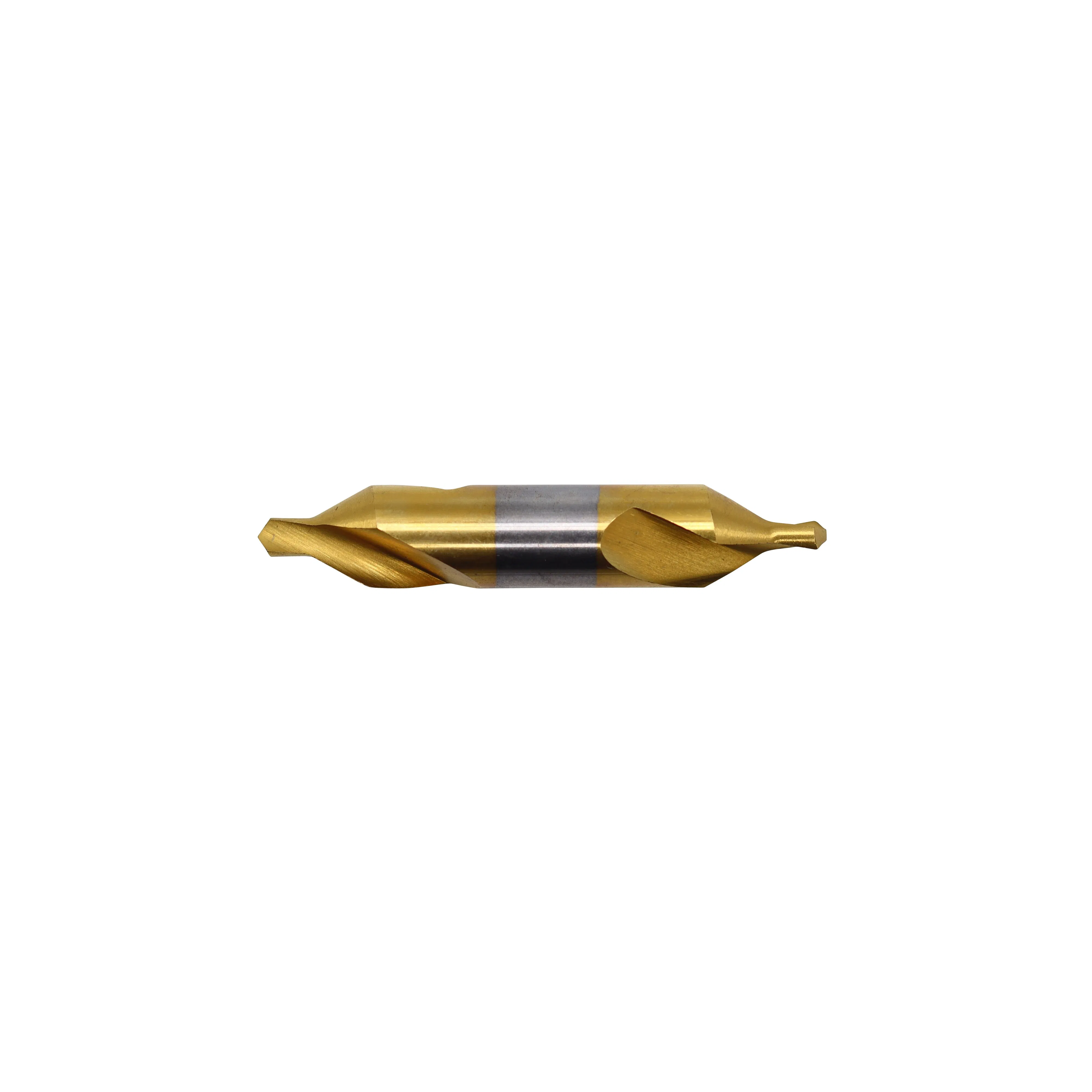 DIN 333 Form A 60° Tin Coated HSS Center Drill