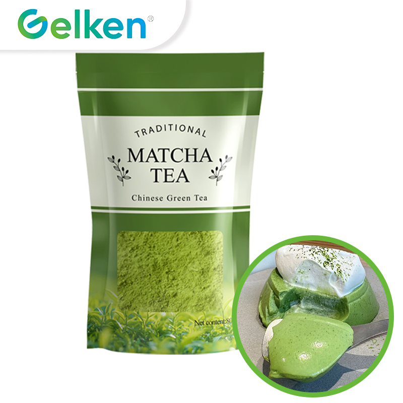 1000 Mesh Matcha-Pulver Premium-Qualität Lebendige grüne Farbe Glatte Textur