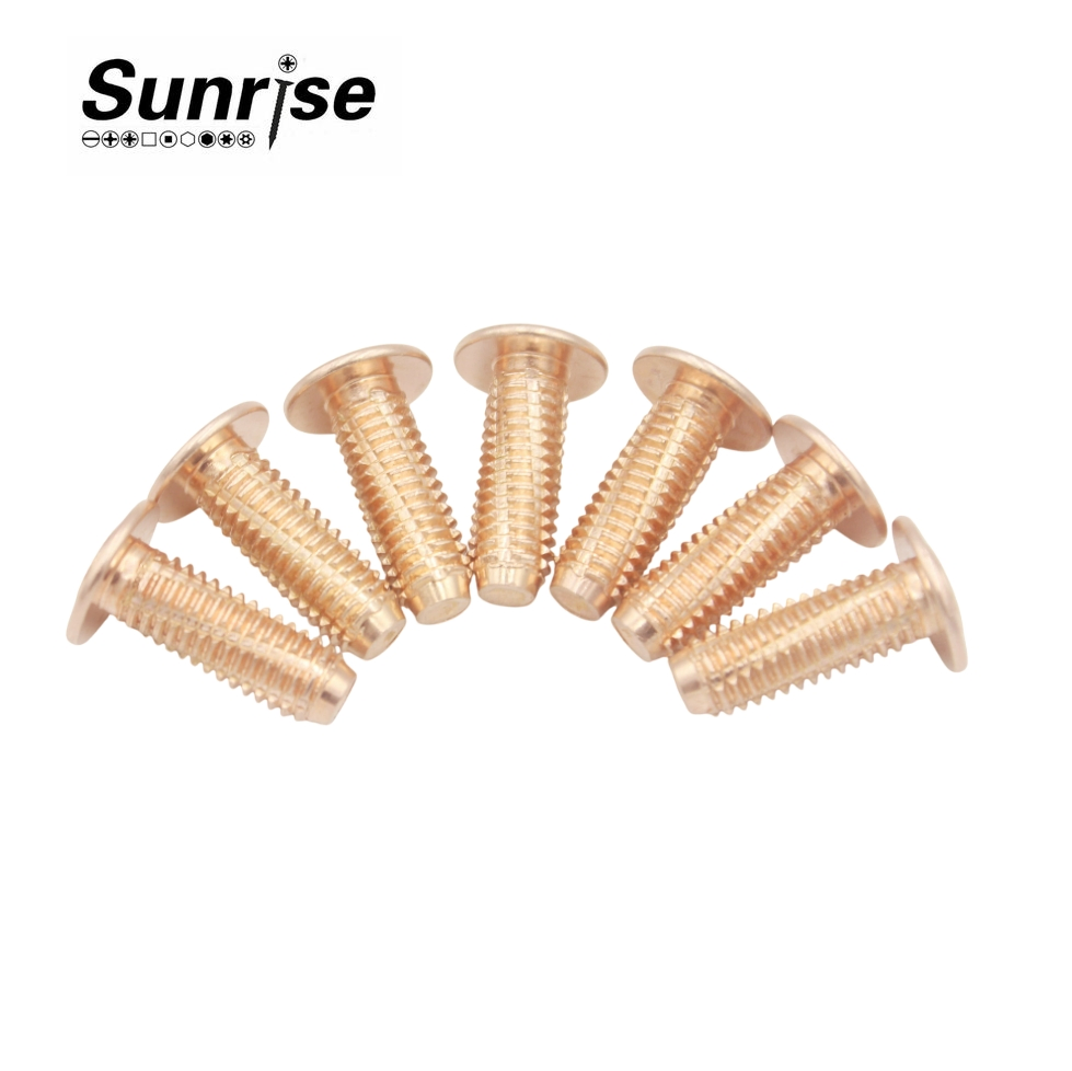 Carbon Steel Flat Round Head Weld Bolts Screw Welding Stud Special Thread