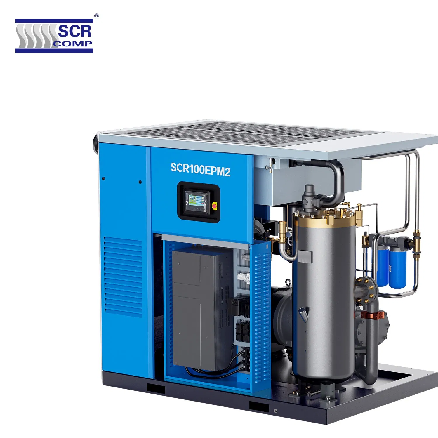 Industrial Rotary Oil-Injected Single Screw 75kw 100HP Air Compressor