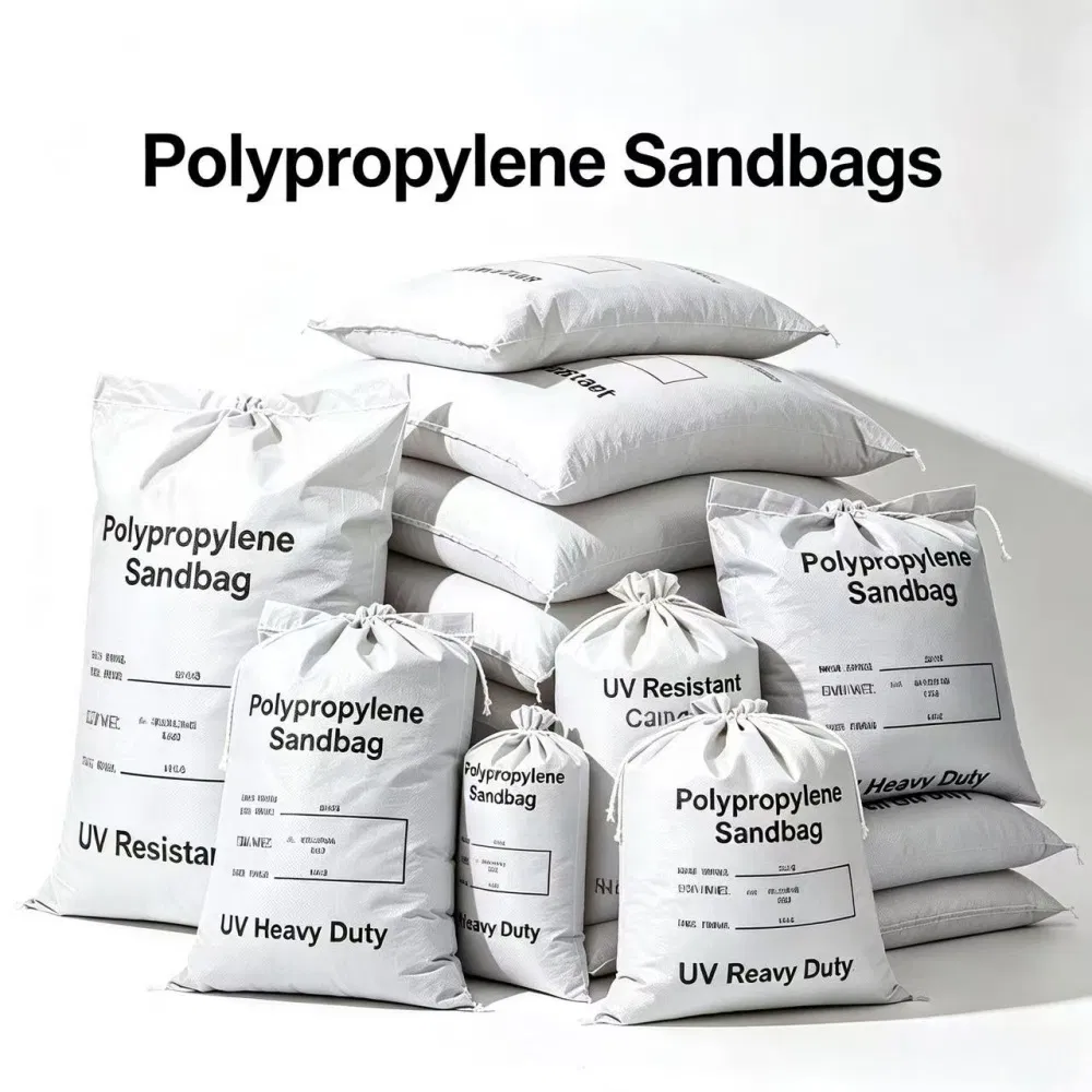 Empty 50kg Plastic Sandbag Woven White Polypropylene Fabric Roll Raffia Jute Construction Silt Barrier Mineral Sand 25kg 50 Kg Bags Sacks Manufacturer