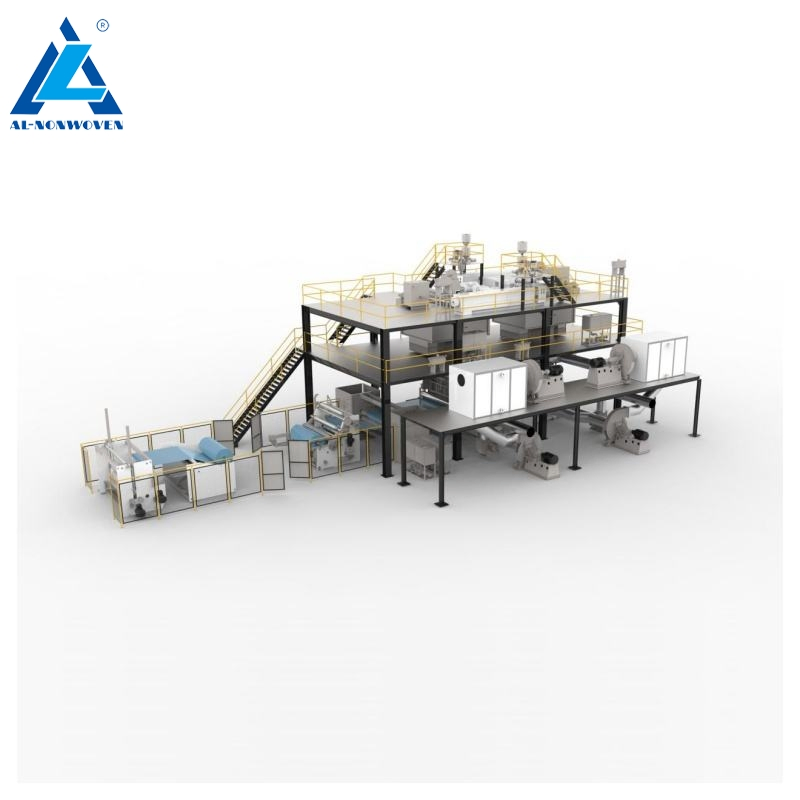 SS PP Spun Bonded Nonwoven Fabric Full Automatic Production Line for Packaging
