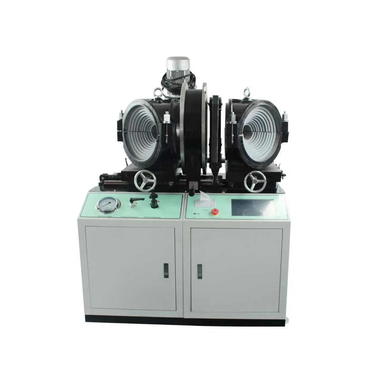 315 mm hydraulische Mehrwinkel-Fittings-Schweißmaschine für HDPE/PE/PVC/PP Bogen-T-Stück-Kreuzrohr
