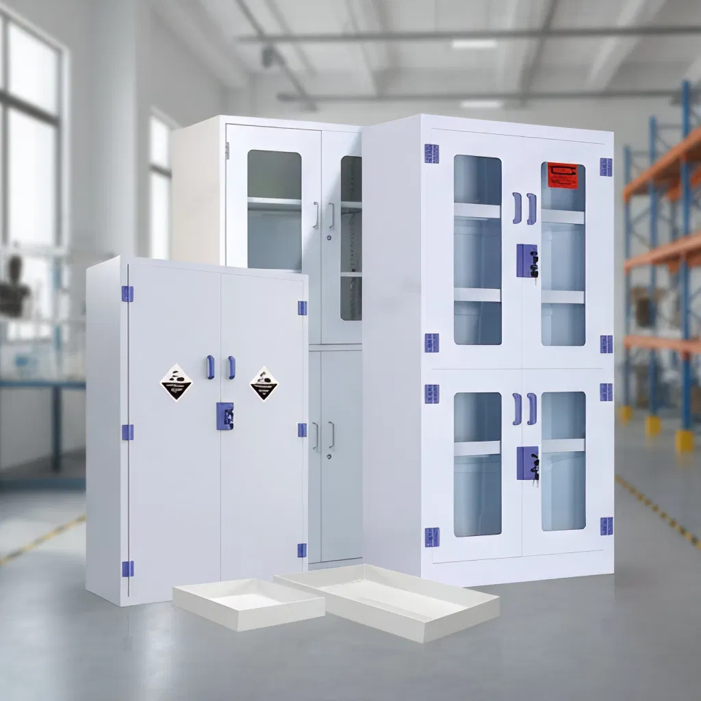 45 Gallon PP Chemical Safety Storage Cabinet with Lock
