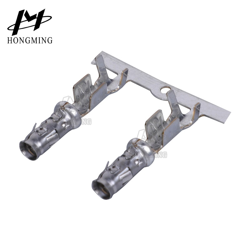 Female Precision Automobile Connector Composite Gold Plated Terminal Chain