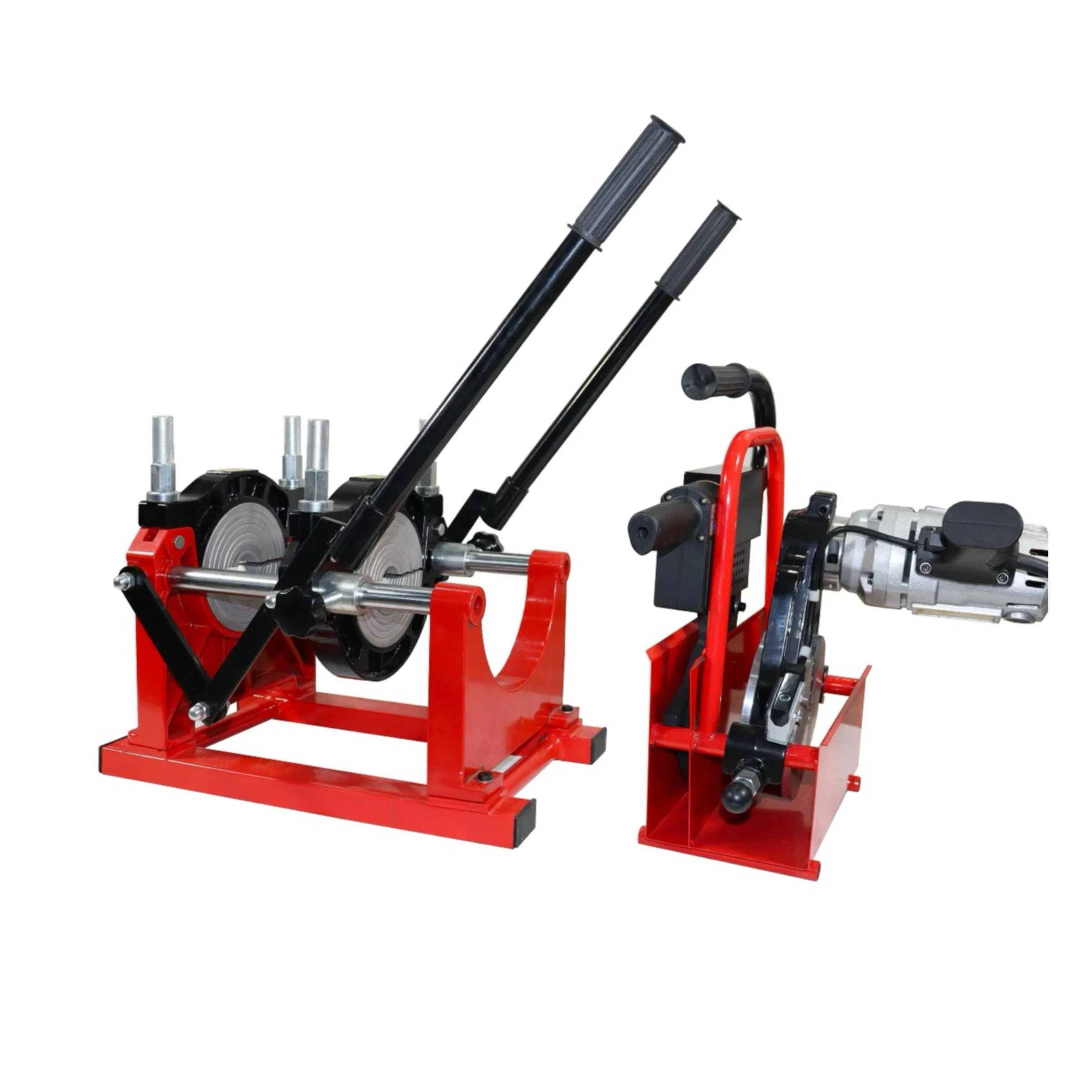 Macchina per saldatura testa a testa manuale per tubi in plastica da 200 mm a 2 m