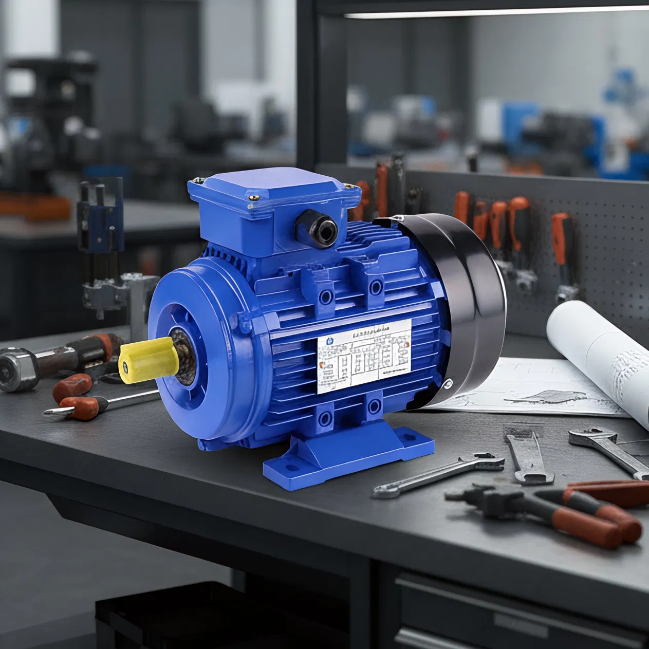 Motor eléctrico asíncrono de la serie Y2 con vibración mínima, buen rendimiento y mayor resistencia al calor